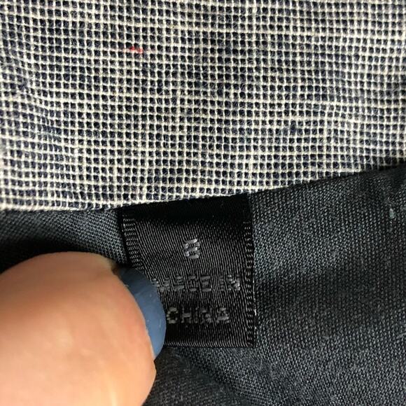 ATM ANTHONY THOMAS MELILLO Heathered Gray Blazer Jacket Button Size 8 Career - Picture 9 of 11